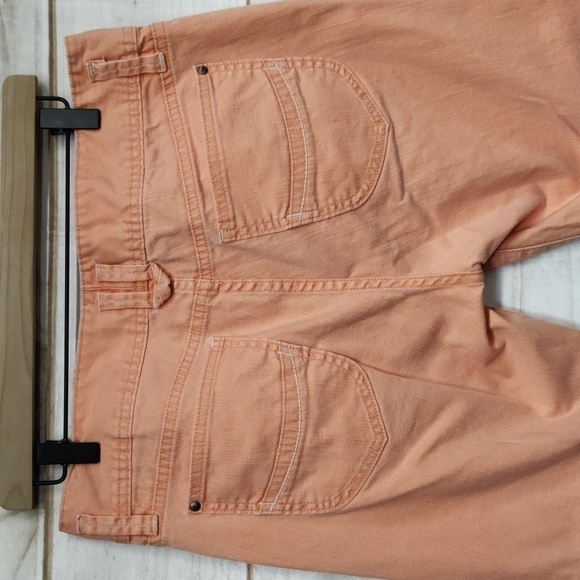 Gap Low Rise Stretch Denim Crops, Light Orange, Size 12 - Picture 8 of 12